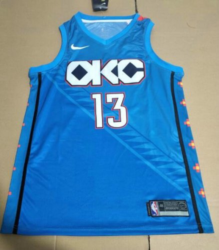 NBA 13 George 2019 OKC Thunder city Maillot